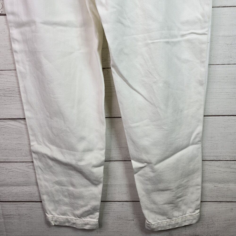 PAIGE Women's Pleated Carrot-Leg Jeans Vanilla Sky Size 25 - Picture 6 of 10